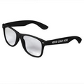 Black Retro Clear Lens Sunglasses